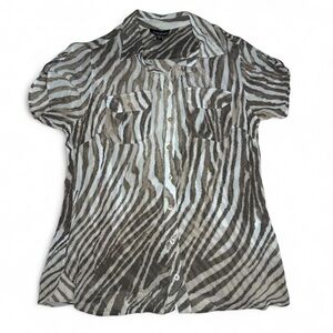 Bebe Animal Print Shirt